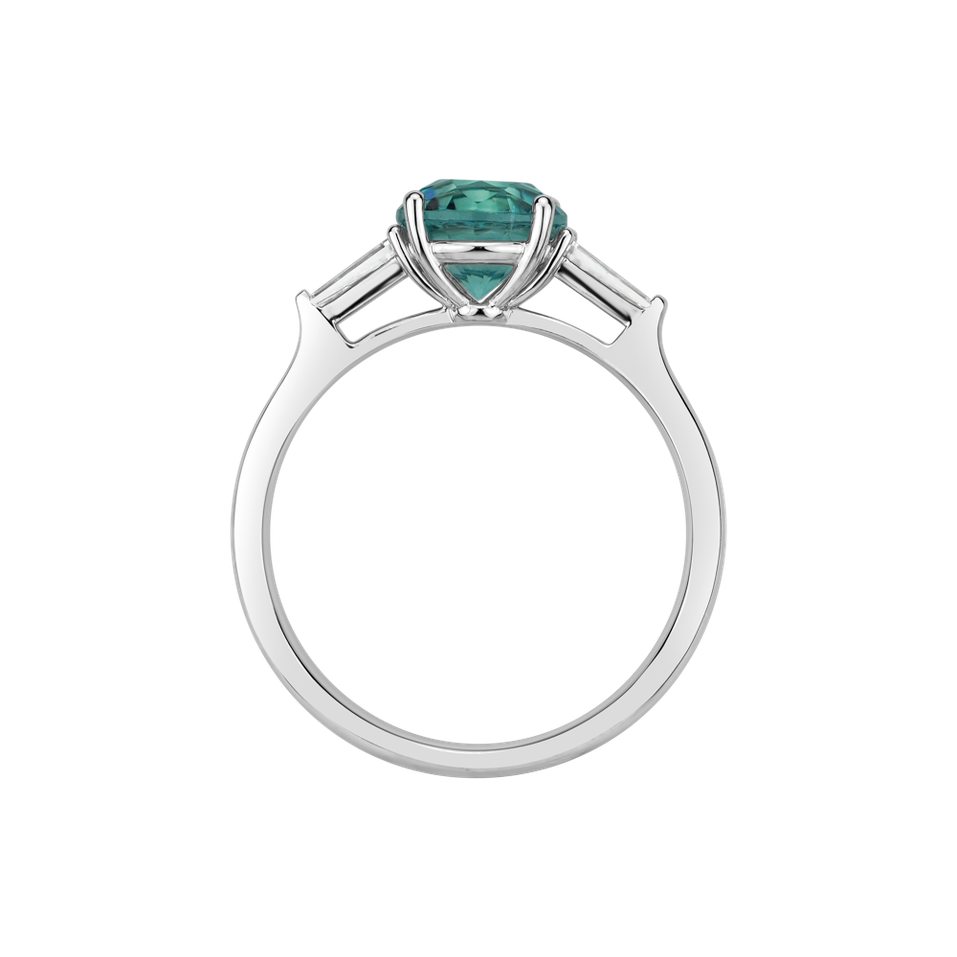 Prsteň s turmalínom a diamantmi Royal Ranger