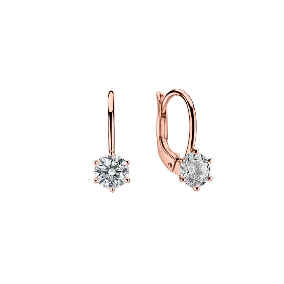 Náušnice s diamantom Everyday Glow