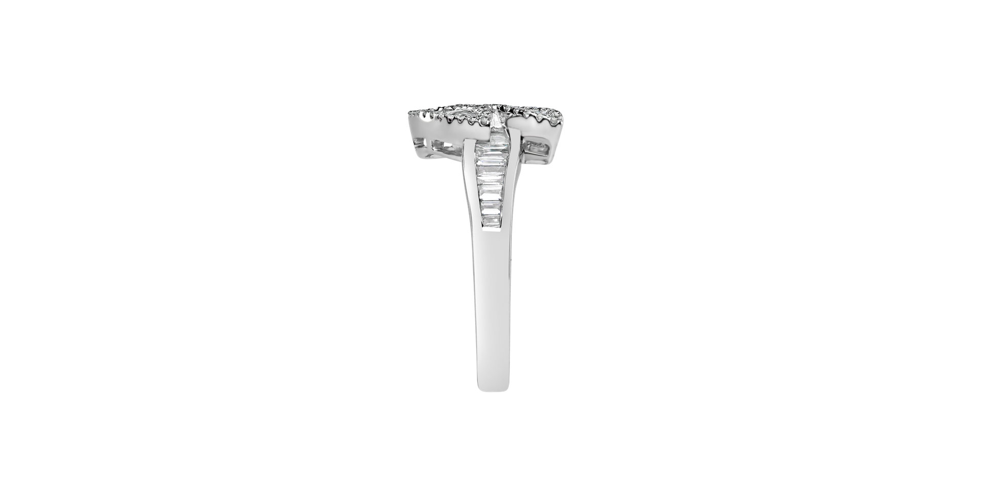Prsteň s diamantmi Glossy Wings