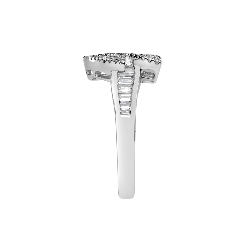 Prsteň s diamantmi Glossy Wings