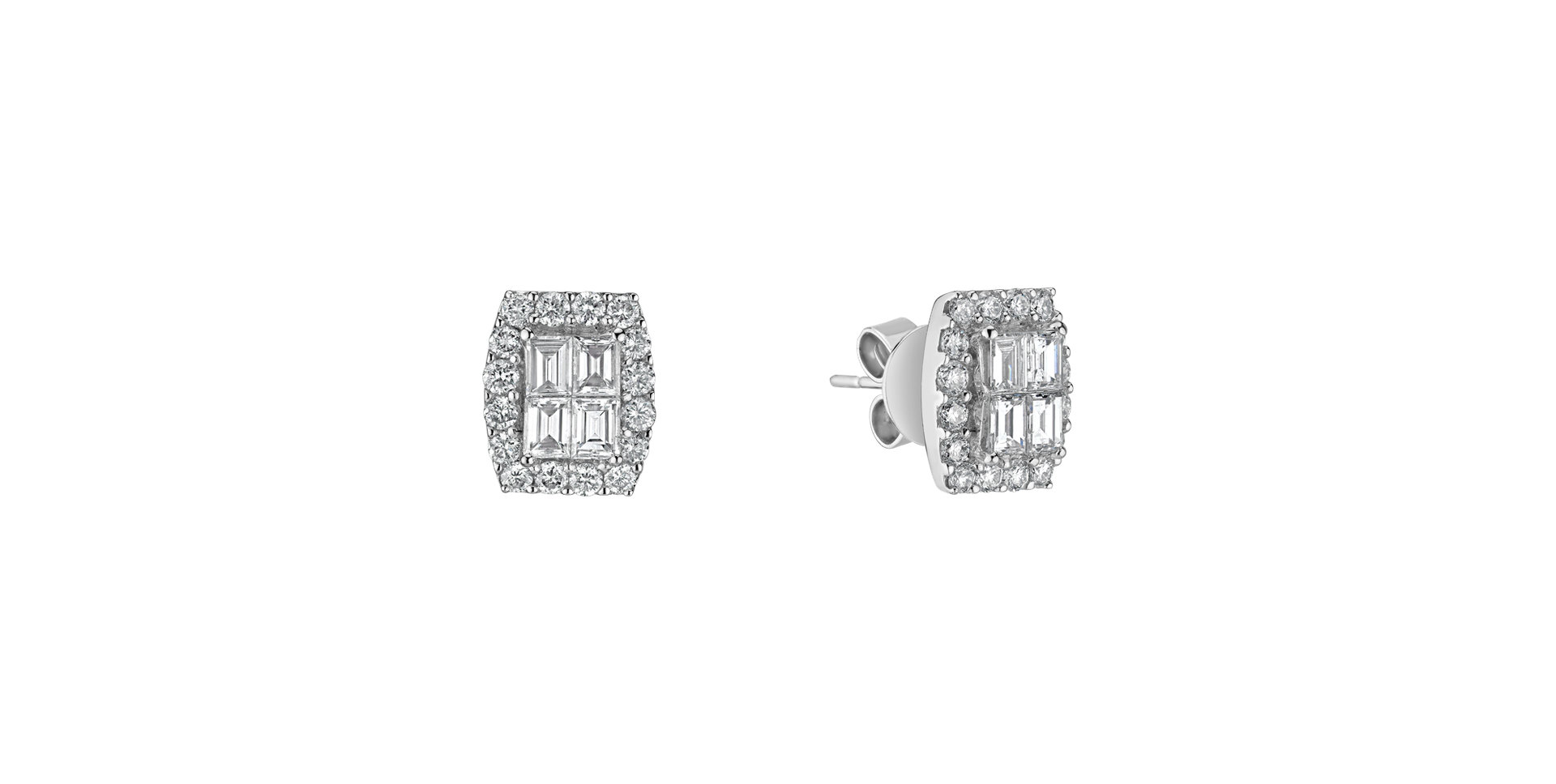 Náušnice s diamantmi Ganesh