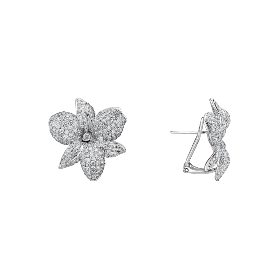 Náušnice s diamantmi Mystic Flora