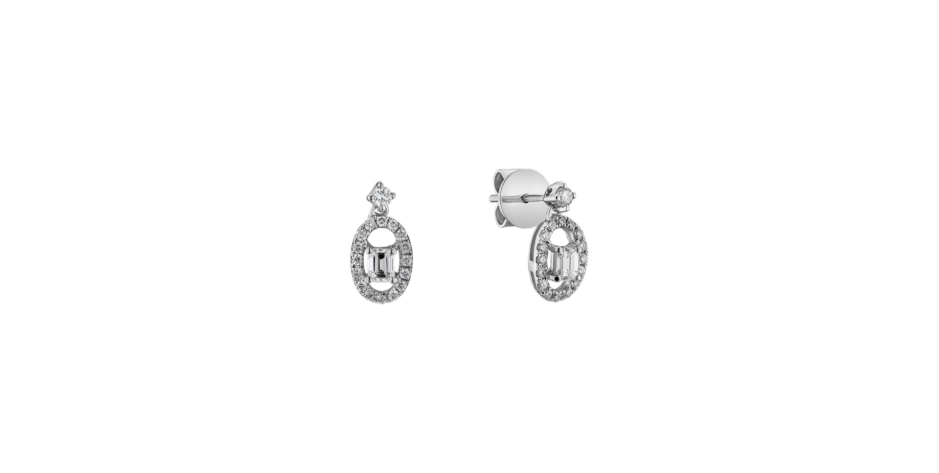 Náušnice s diamantmi Miracle Glance