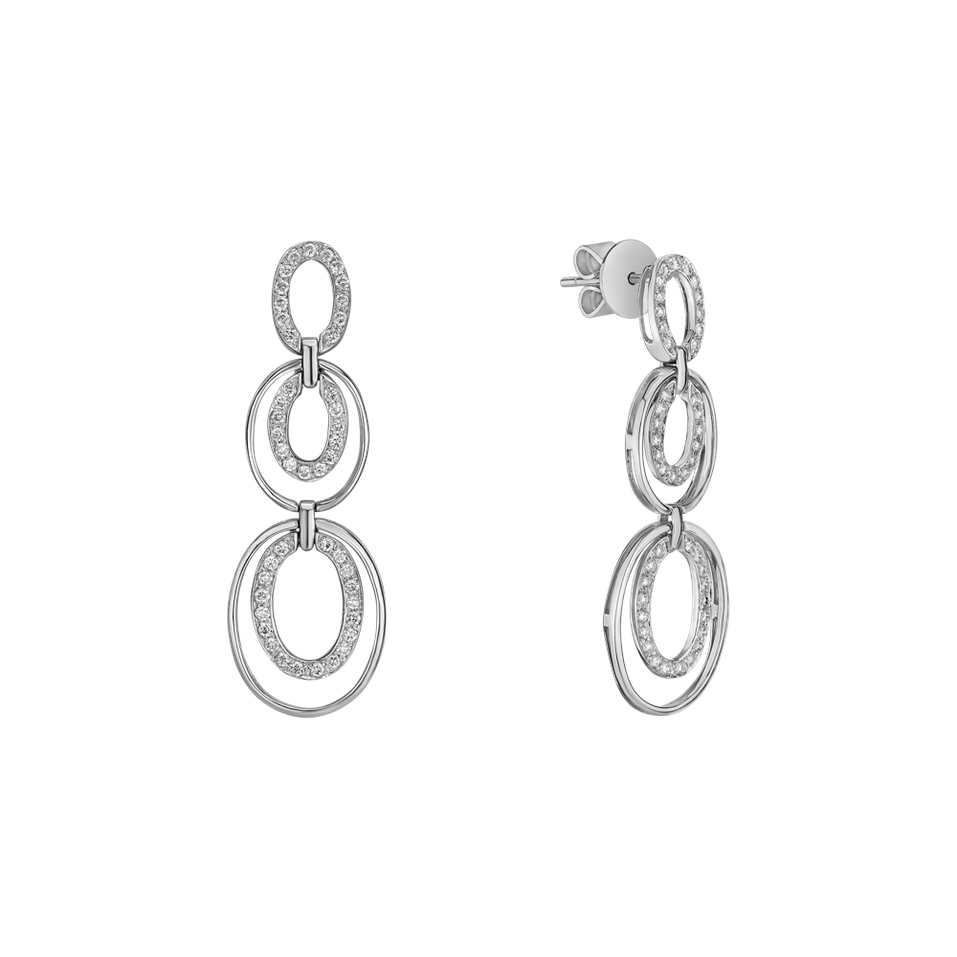 Náušnice s diamantmi Mystical Oasis