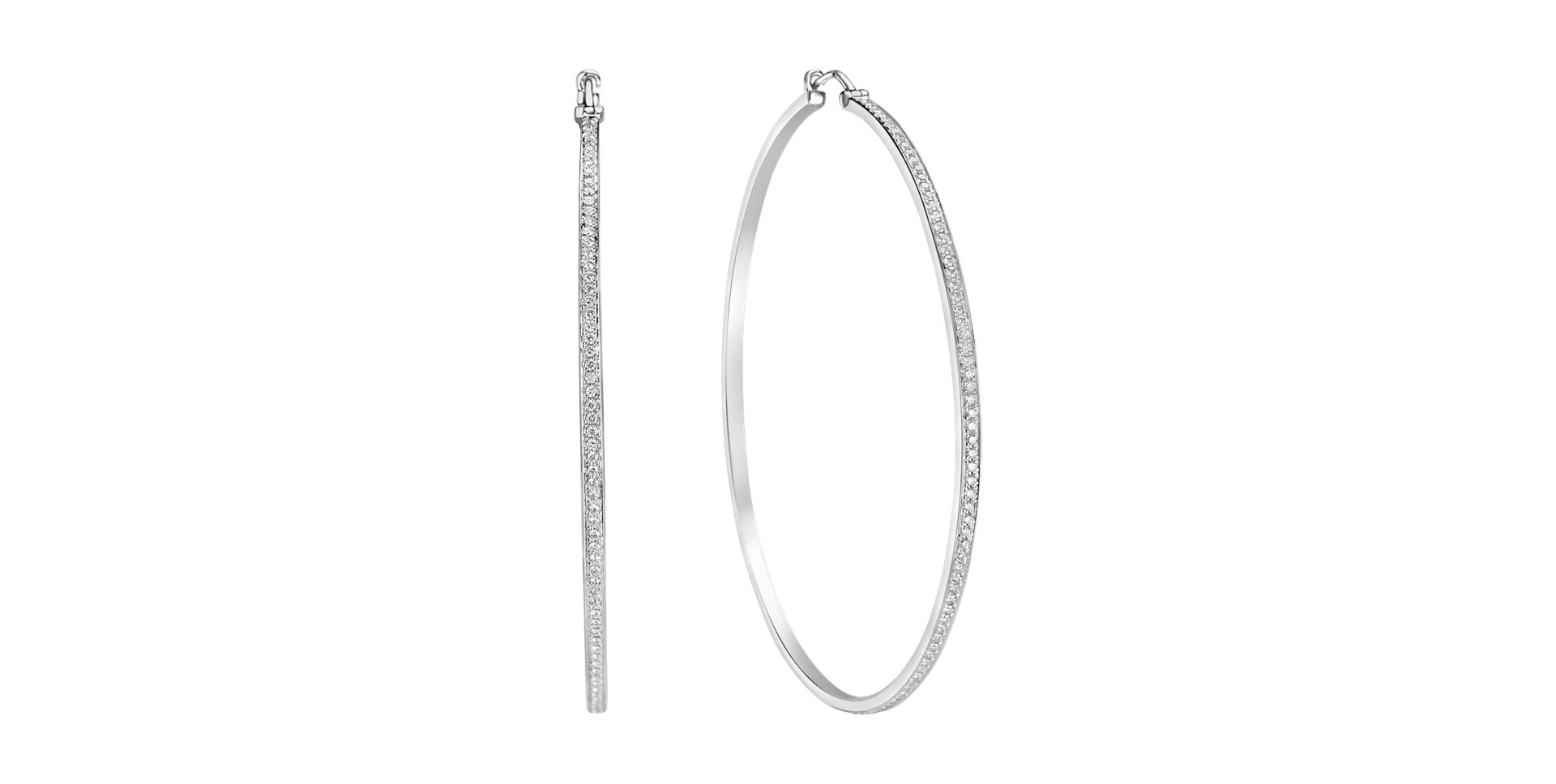 Náušnice s diamantmi Diamond Line