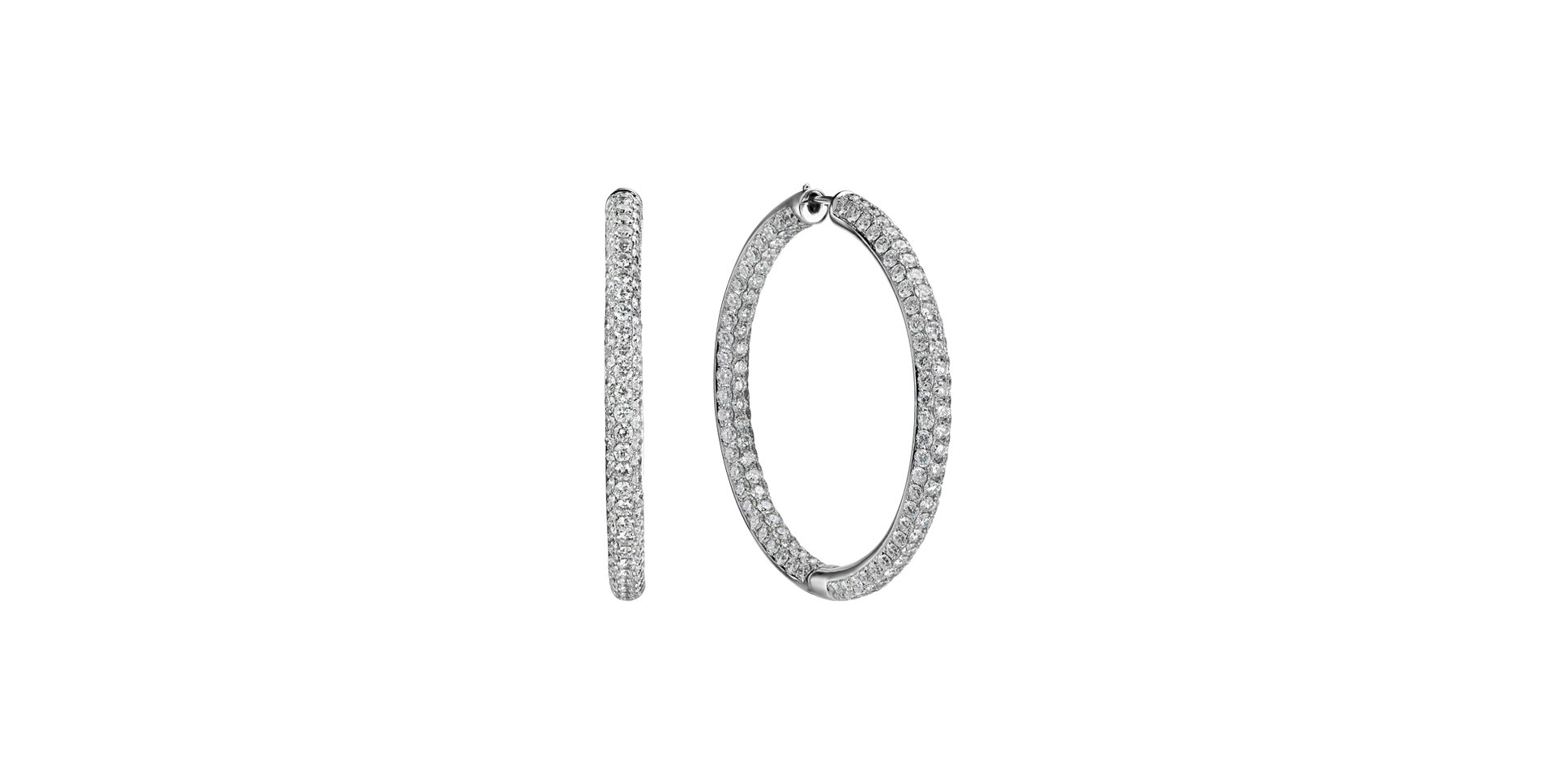 Náušnice s diamantmi Midnight Shine