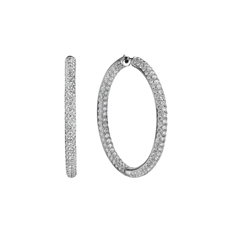 Náušnice s diamantmi Midnight Shine