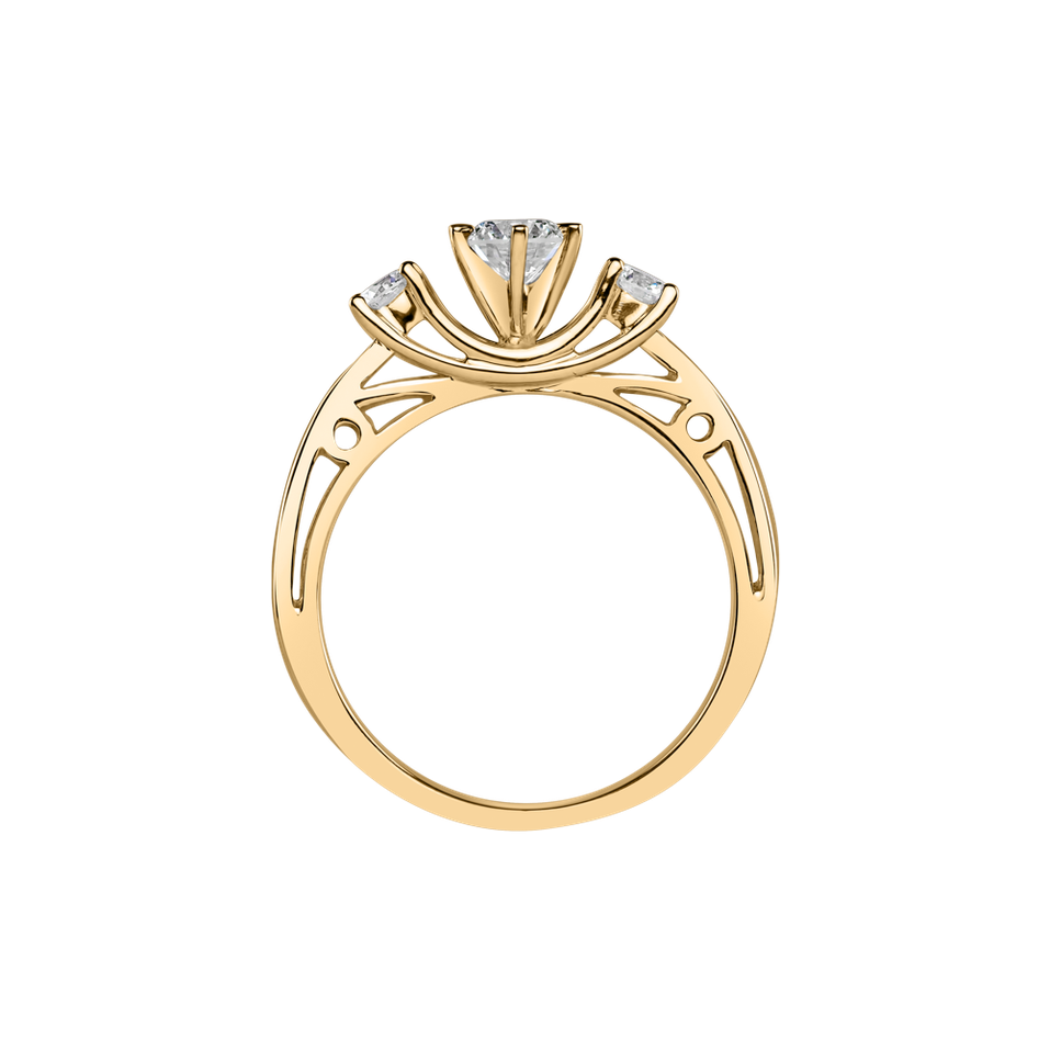 Prsteň s diamantmi Love Story