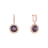 Náušnice s ametystom diamantmi Vera3