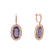 Náušnice s ametystom diamantmi Melissa3