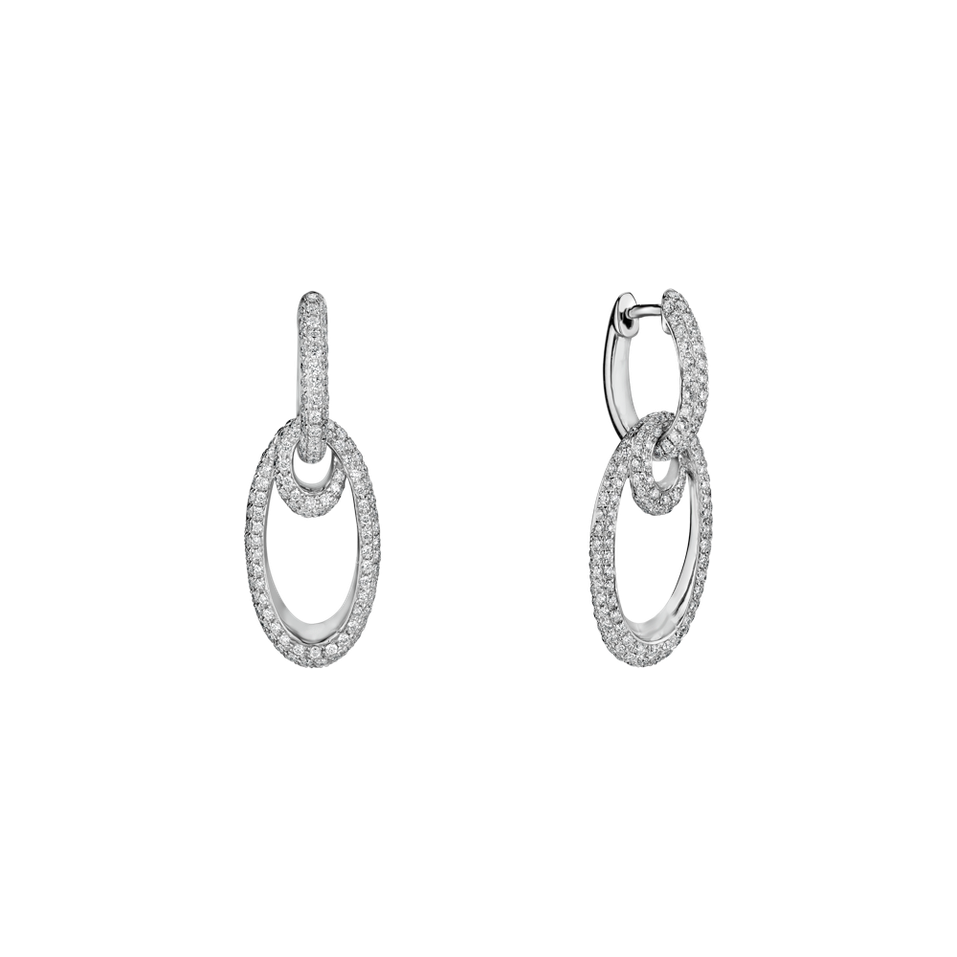 Náušnice s diamantmi Enjoyable Week