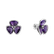 Náušnice s ametystom diamantmi Simon3