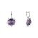Náušnice s ametystom diamantmi Sandra3