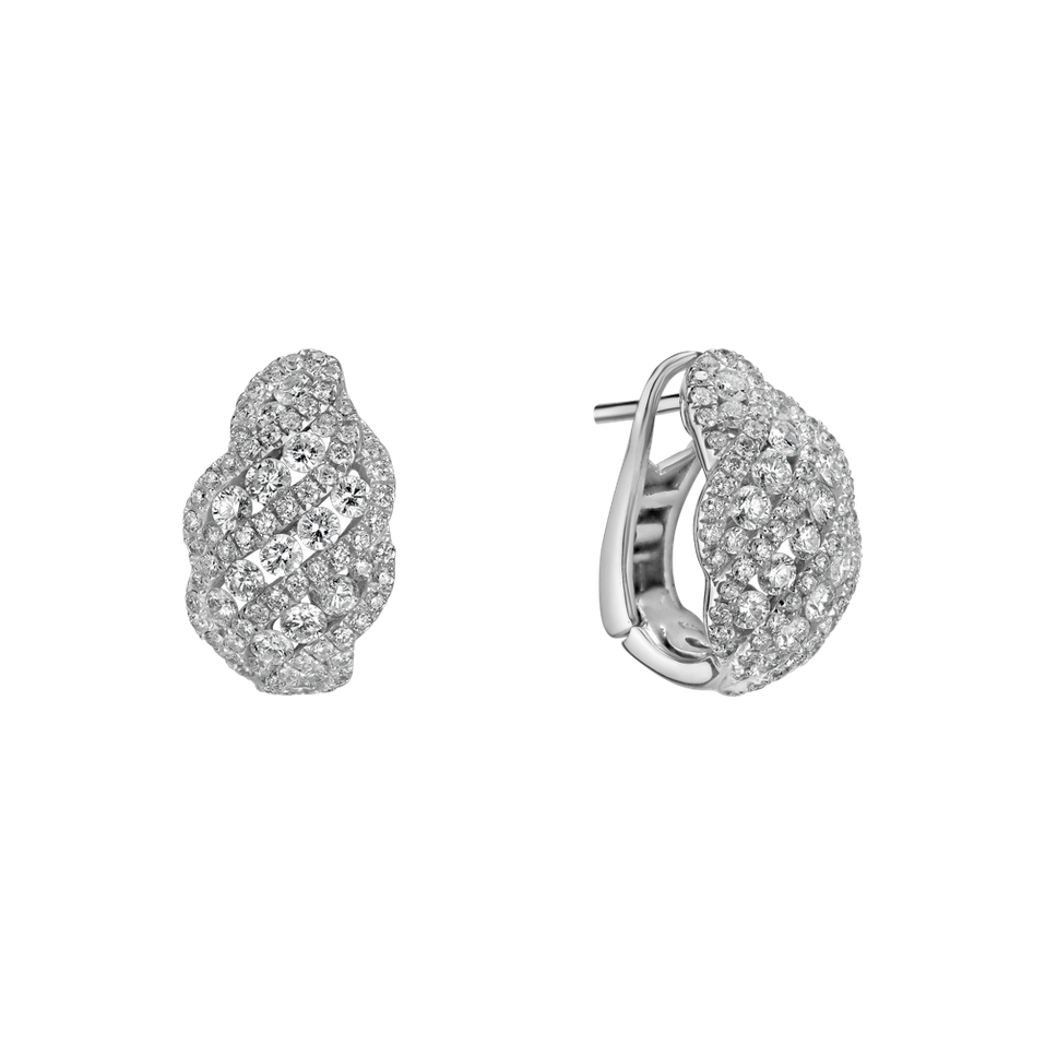 Náušnice s diamantmi Shiva