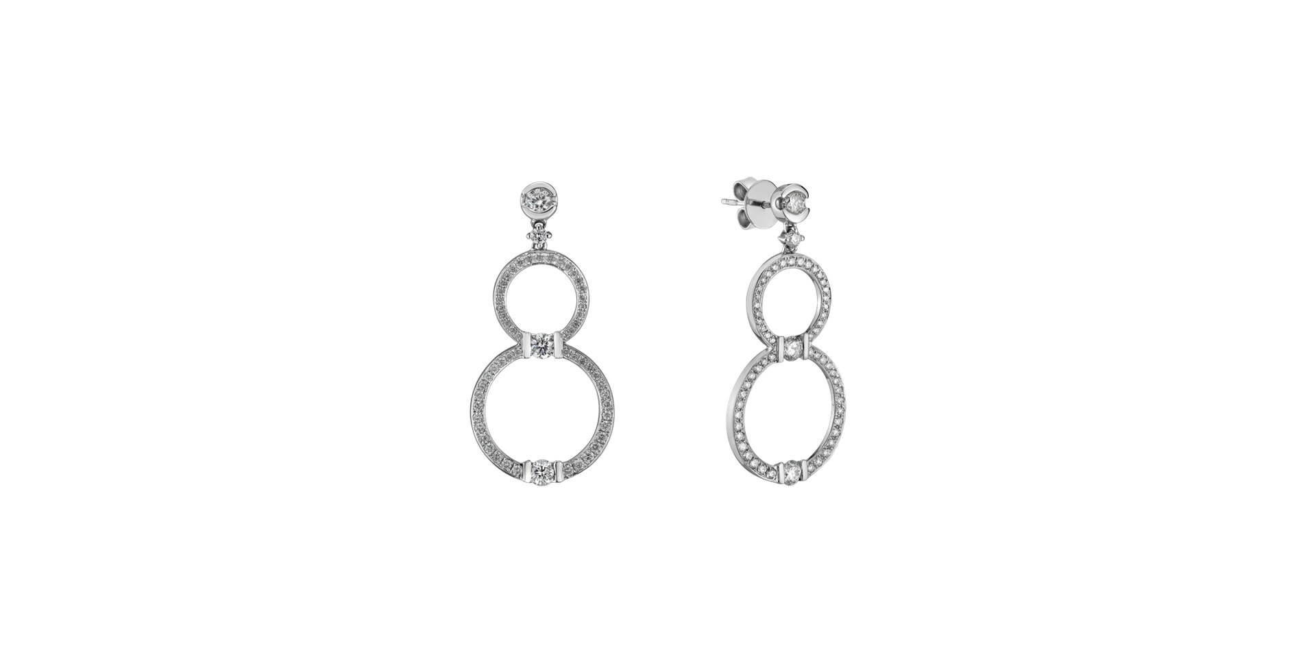 Náušnice s diamantmi Heaven Sparkle