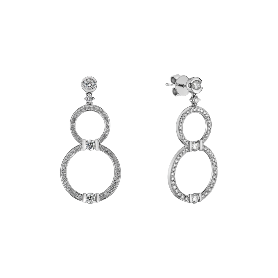 Náušnice s diamantmi Heaven Sparkle