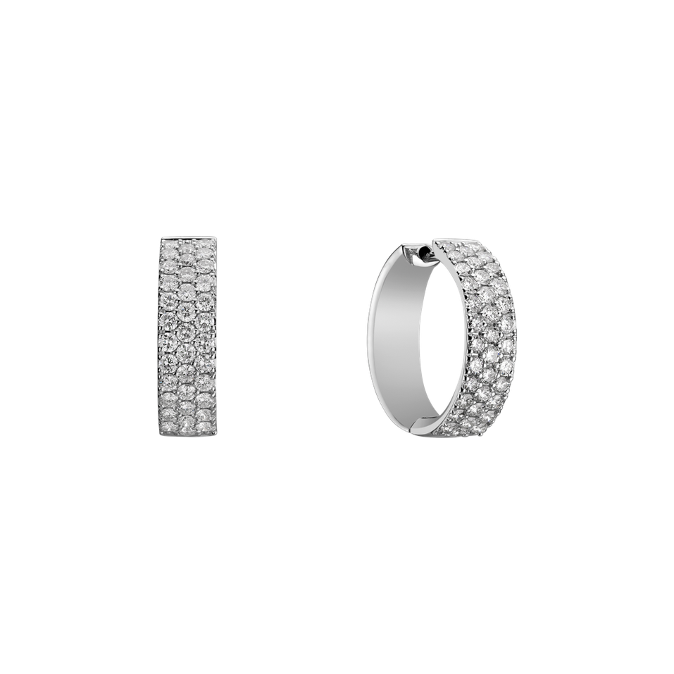 Náušnice s diamantmi Inferno Love