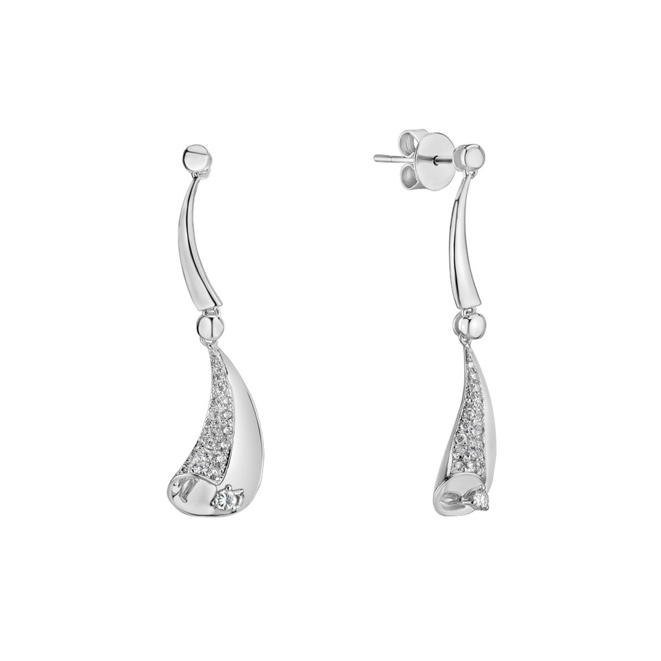 Náušnice s diamantmi Fion