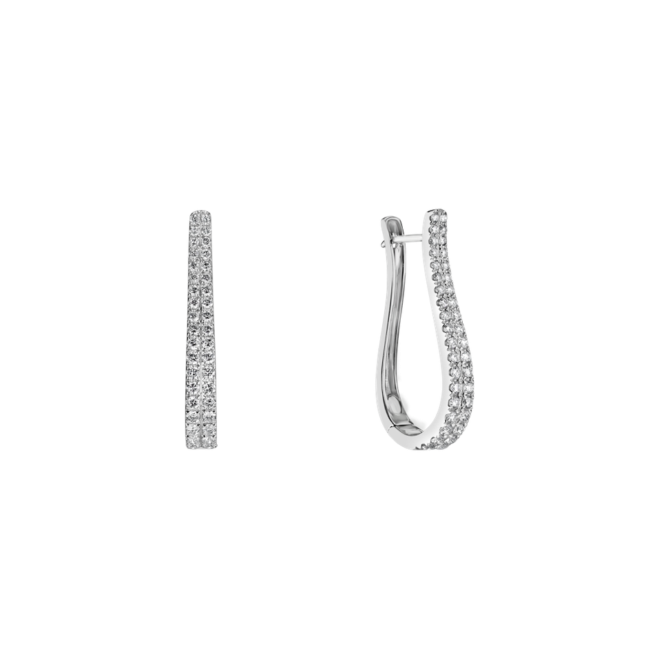 Náušnice s diamantmi Kaylan