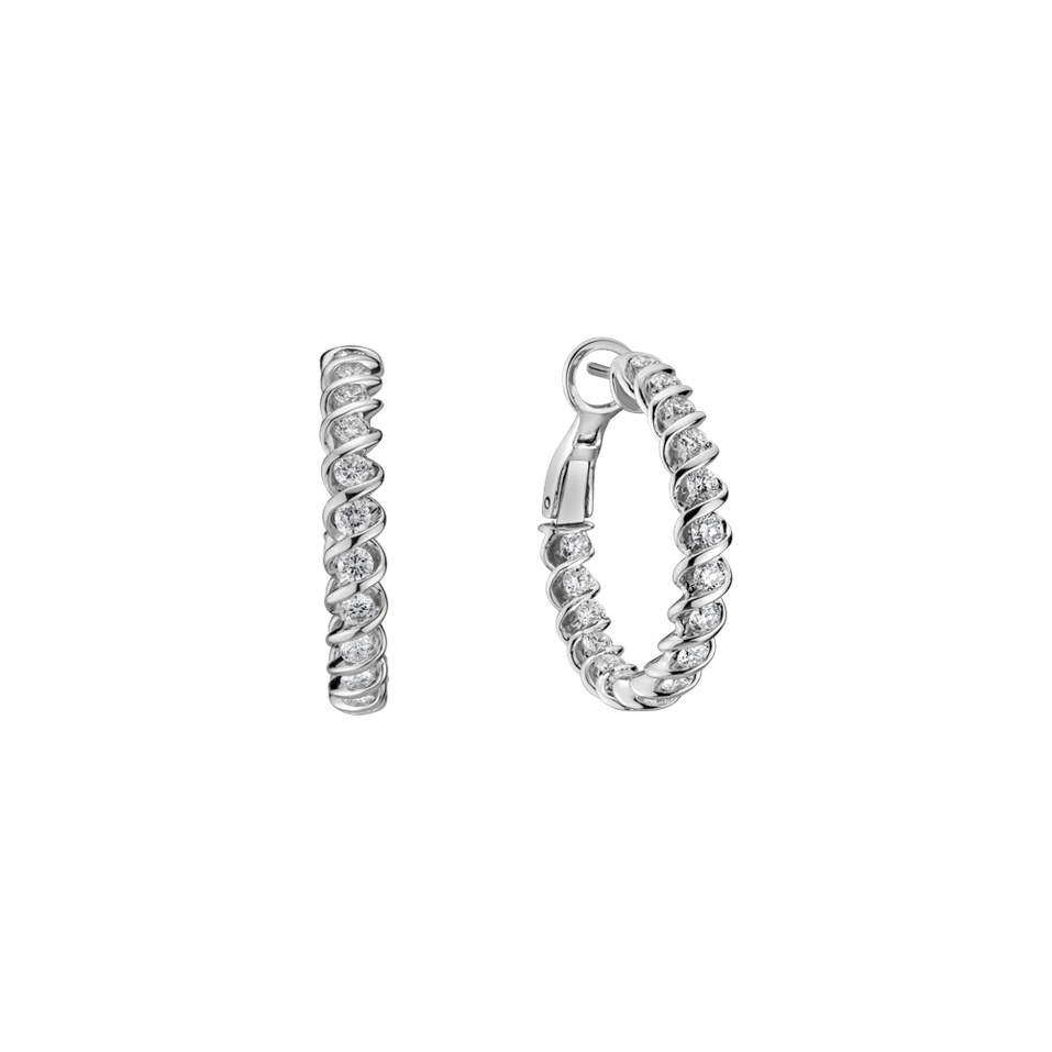 Náušnice s diamantmi Fiorella