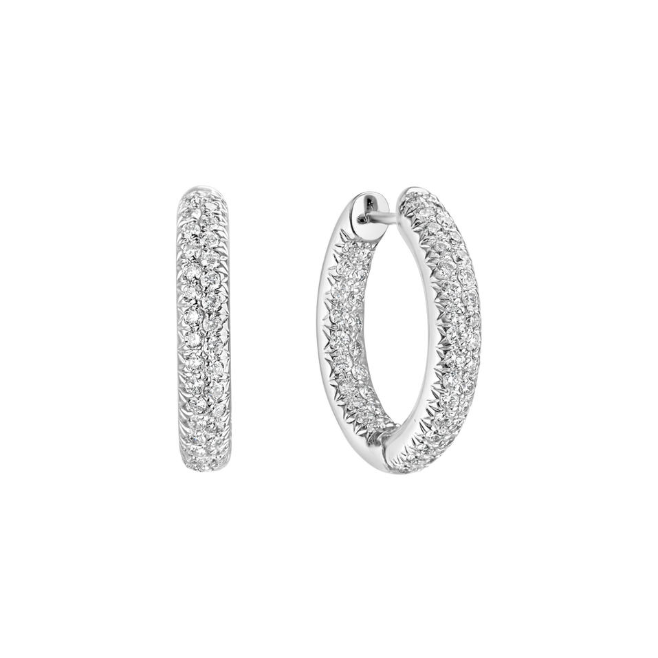 Náušnice s diamantmi Shiny Night