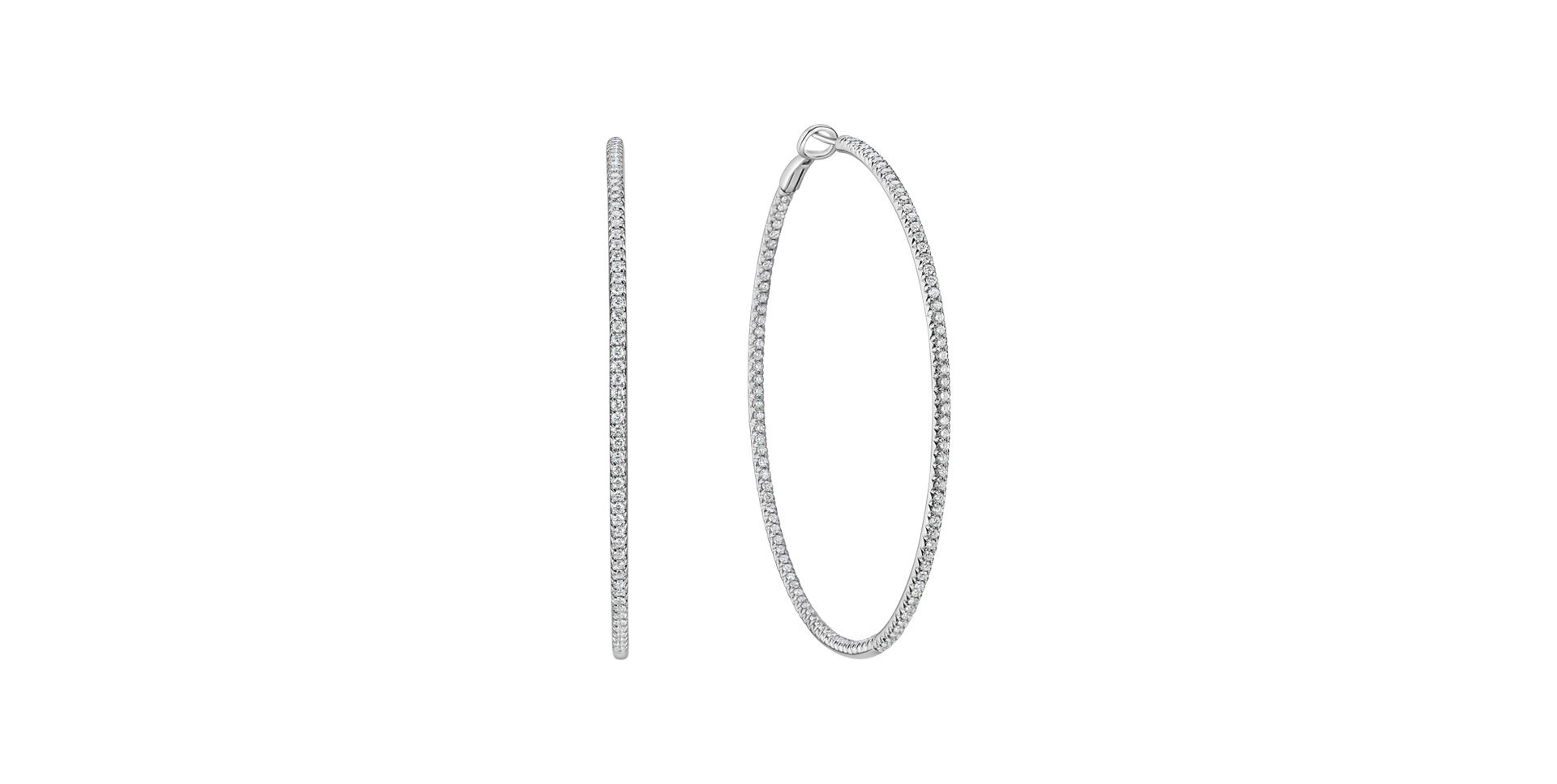 Náušnice s diamantmi Sienna Loops