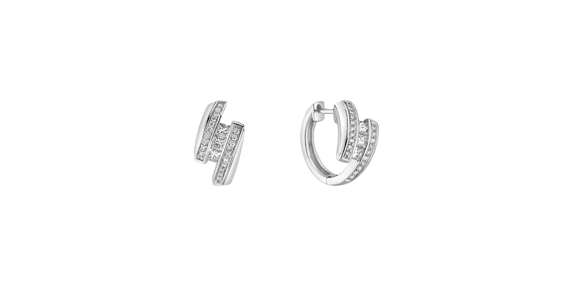 Náušnice s diamantmi King Maximus