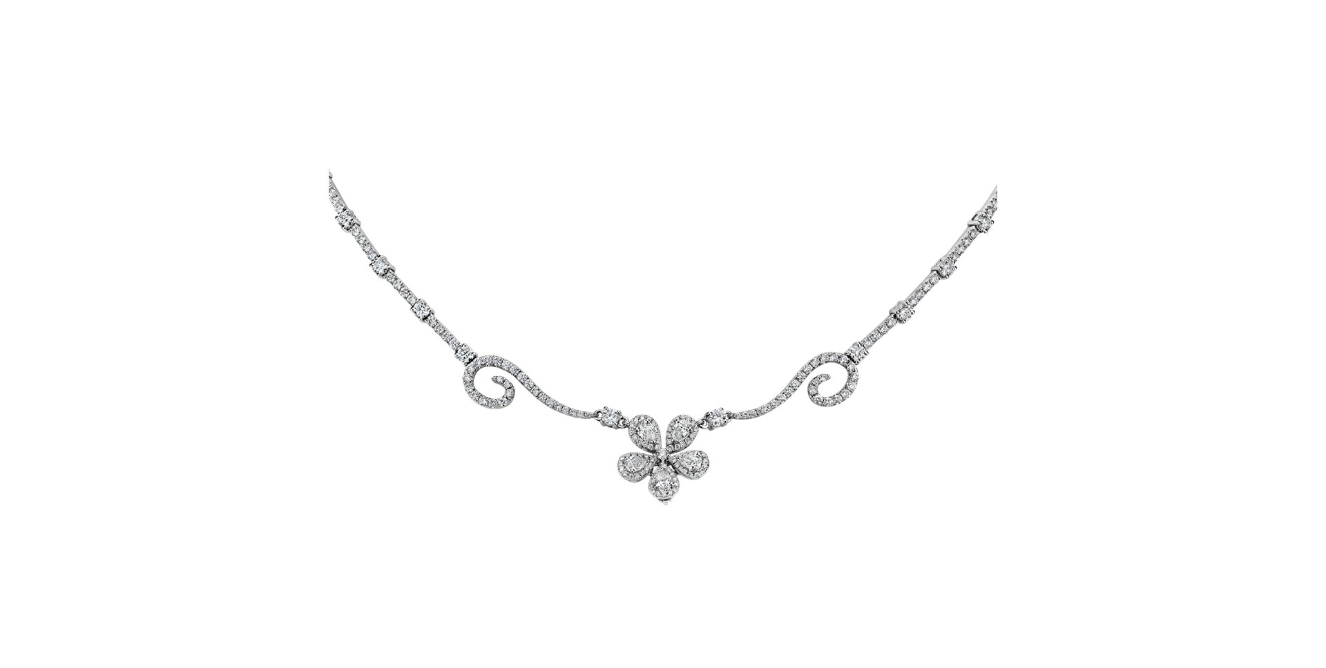 Náhrdelník s diamantmi Proud