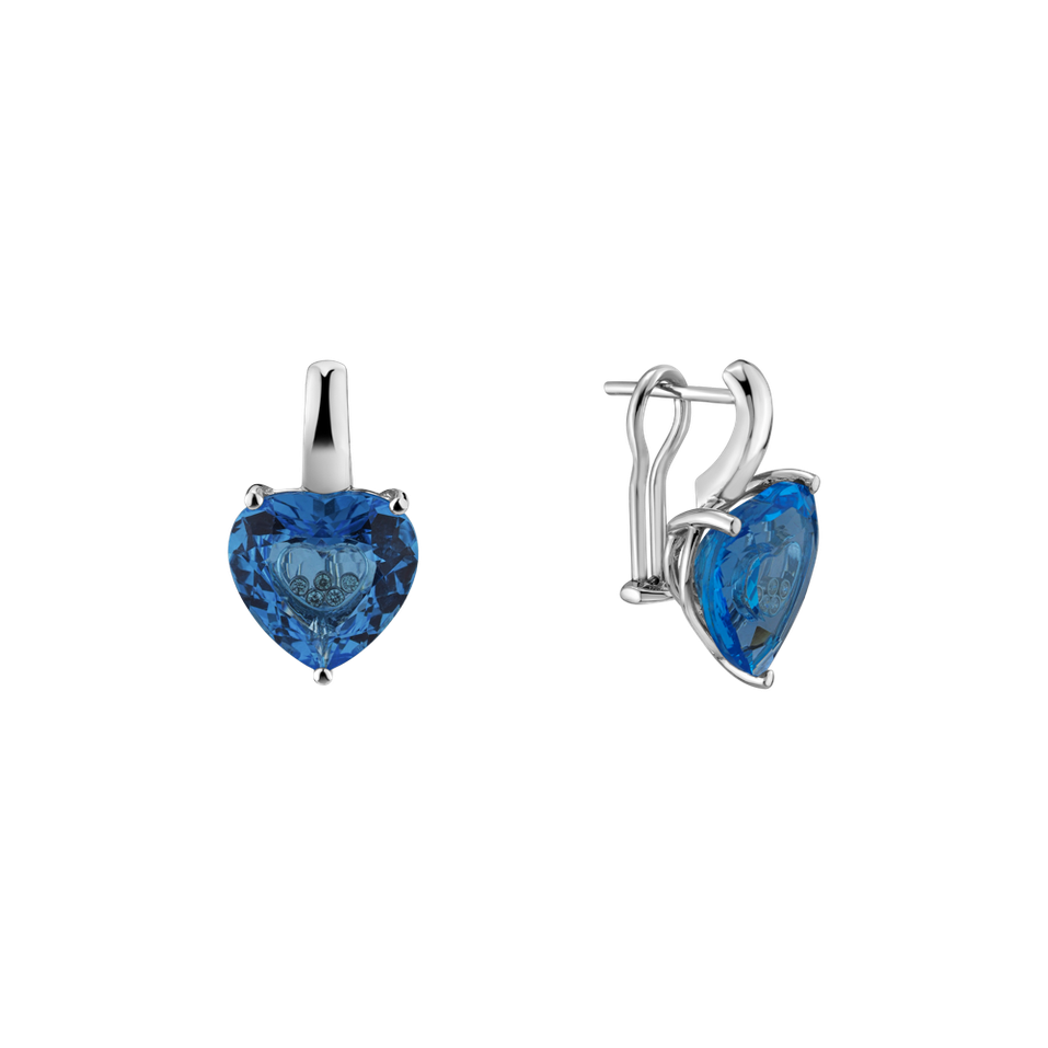 Náušnice s topásom Shiny Romance