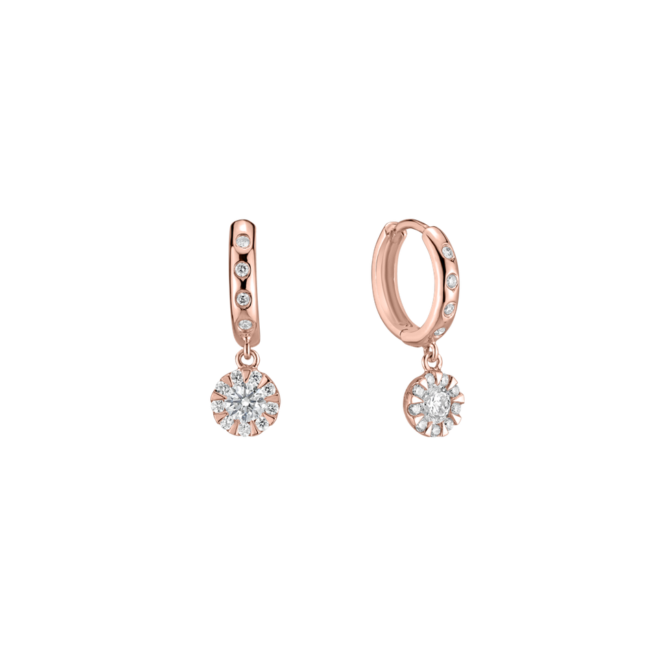 Náušnice s diamantmi Teegan