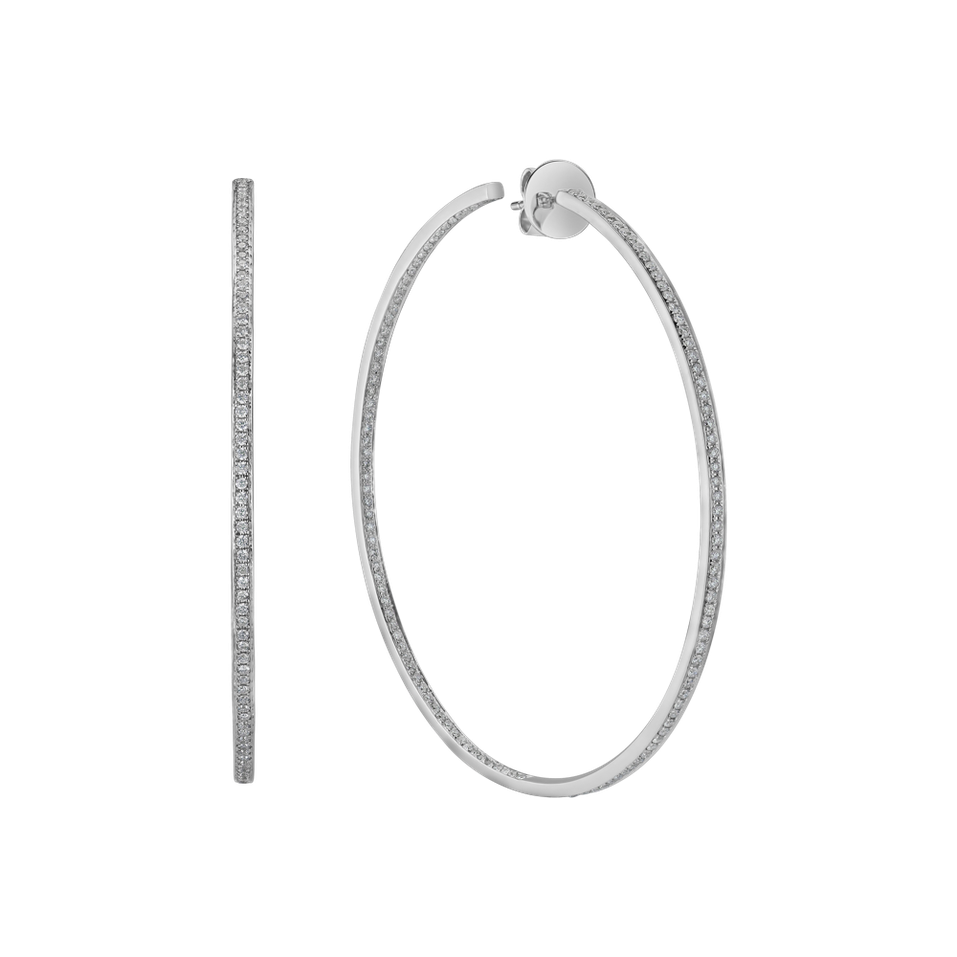 Náušnice s diamantmi Cirles of Winter