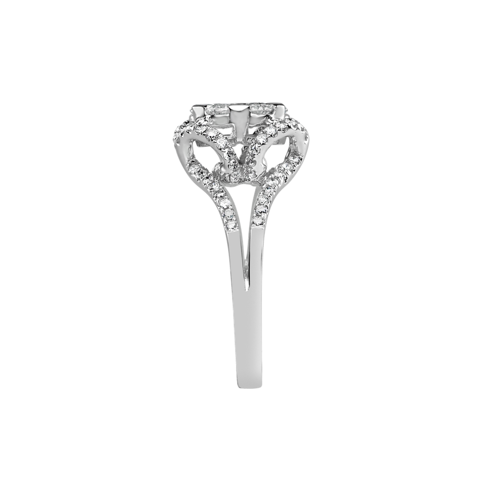 Prsteň s diamantmi Fleur