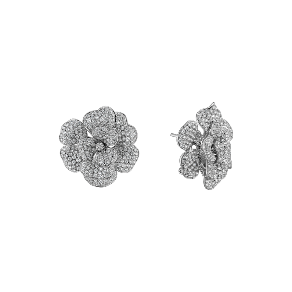 Náušnice s diamantmi Blizzard