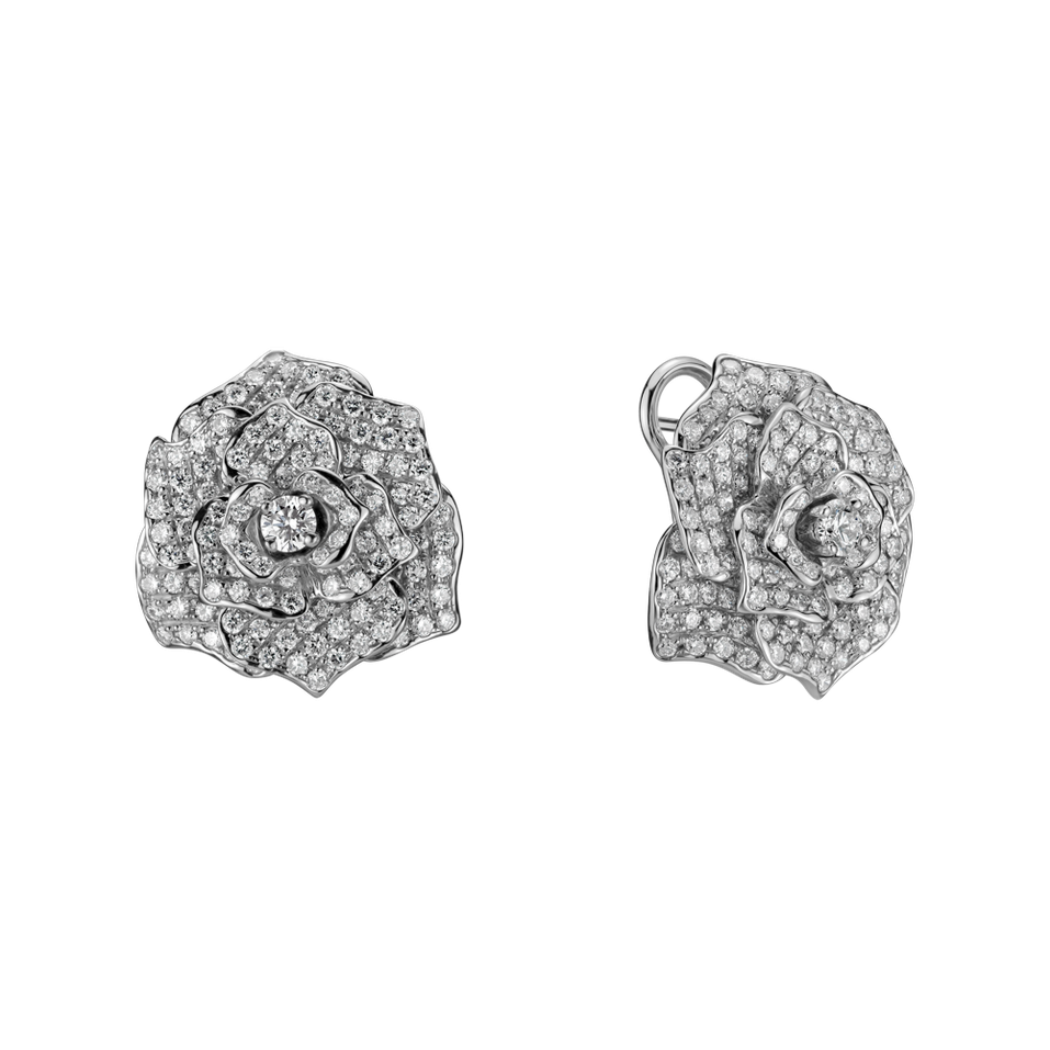 Náušnice s diamantmi Witching Rose
