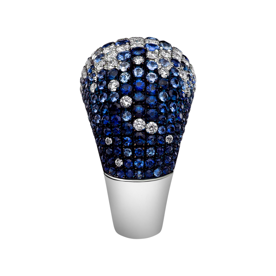 Prsteň s diamantmi a zafírmi Place of Dreams