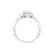 Prsteň s diamantom Minimalist Flower3
