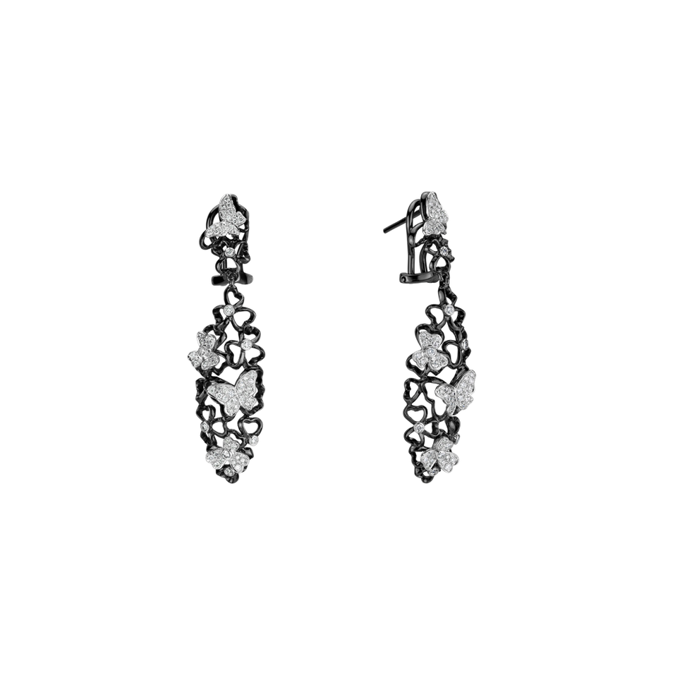 Náušnice s diamantmi Butterfly Constellation