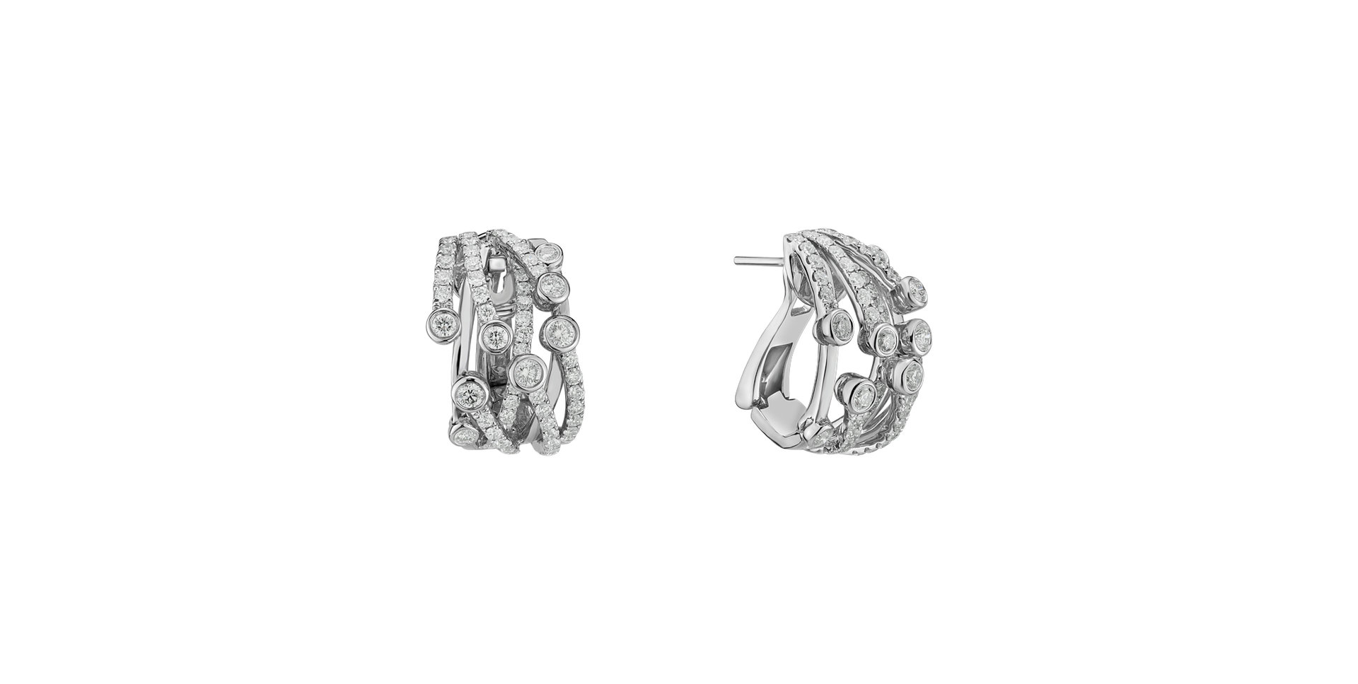 Náušnice s diamantmi Brunaux