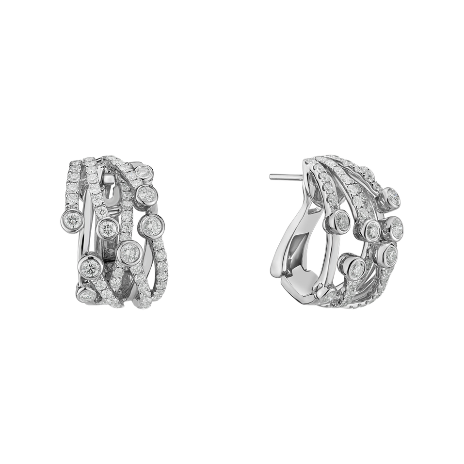 Náušnice s diamantmi Brunaux