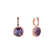 Náušnice s ametystom diamantmi Violet Drops3