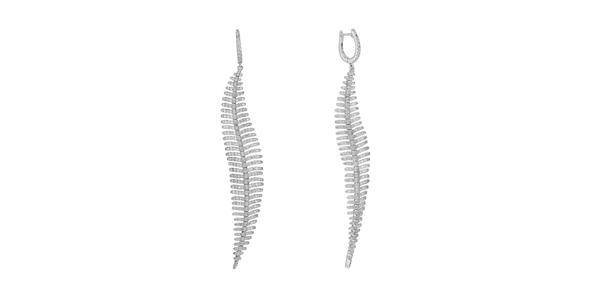 Náušnice s diamantmi Arctic Angel