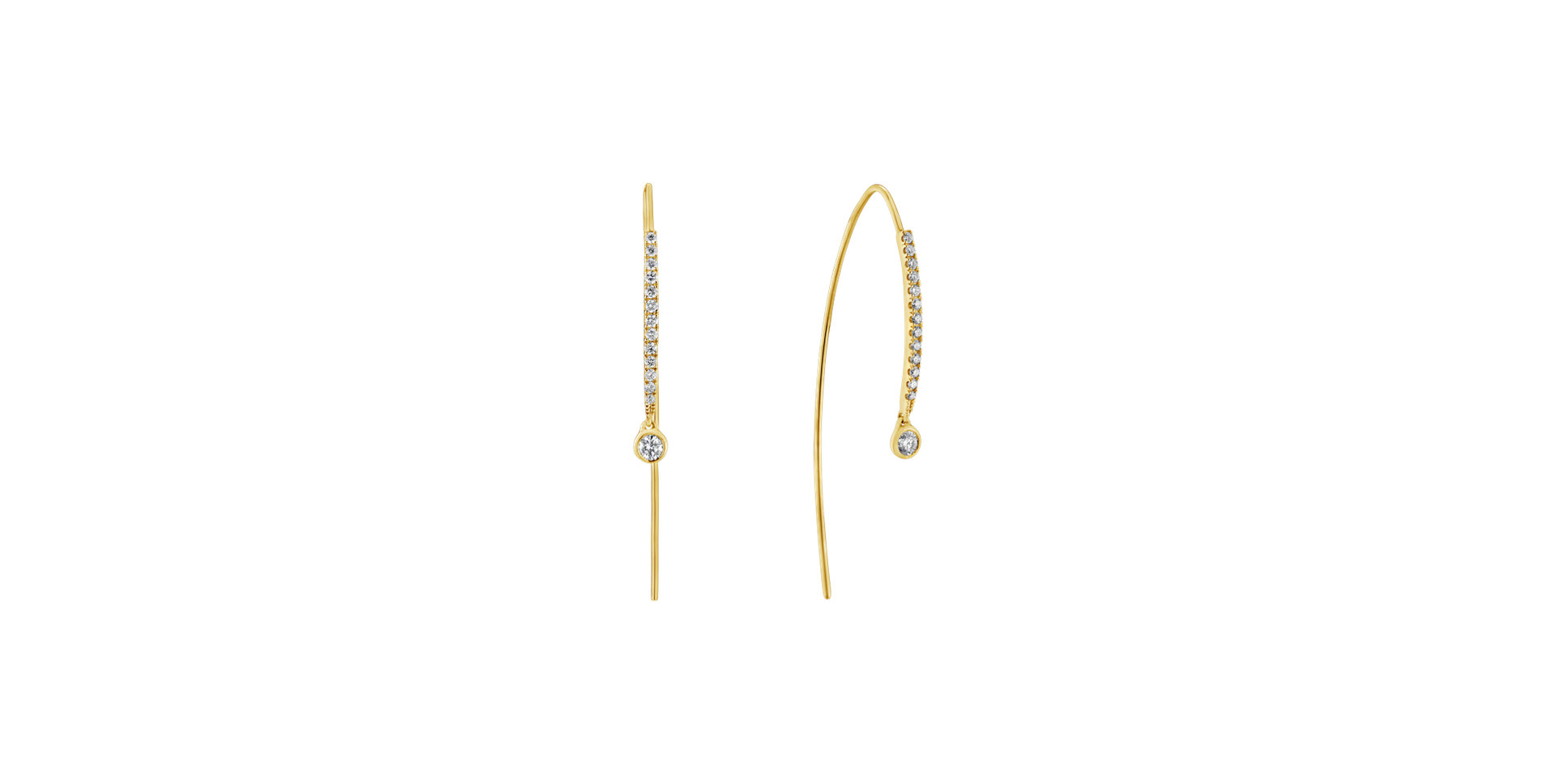 Náušnice s diamantmi Tomoyo