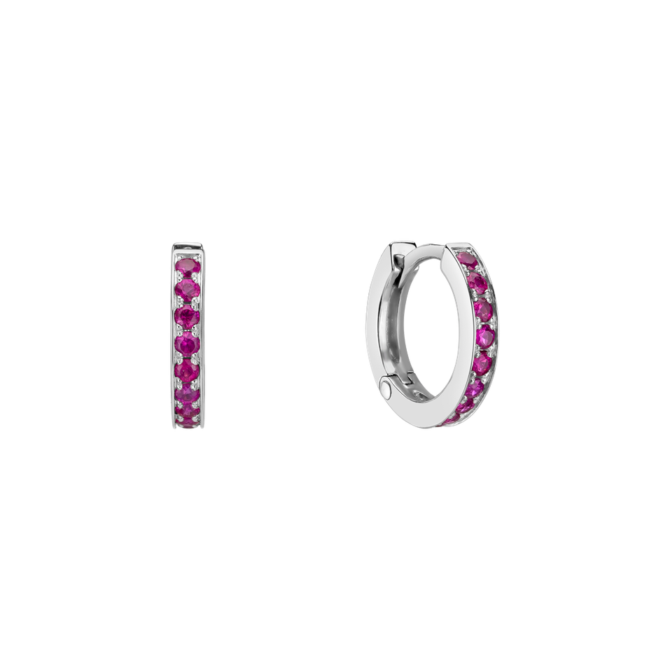 Náušnice s rubínmi Everly