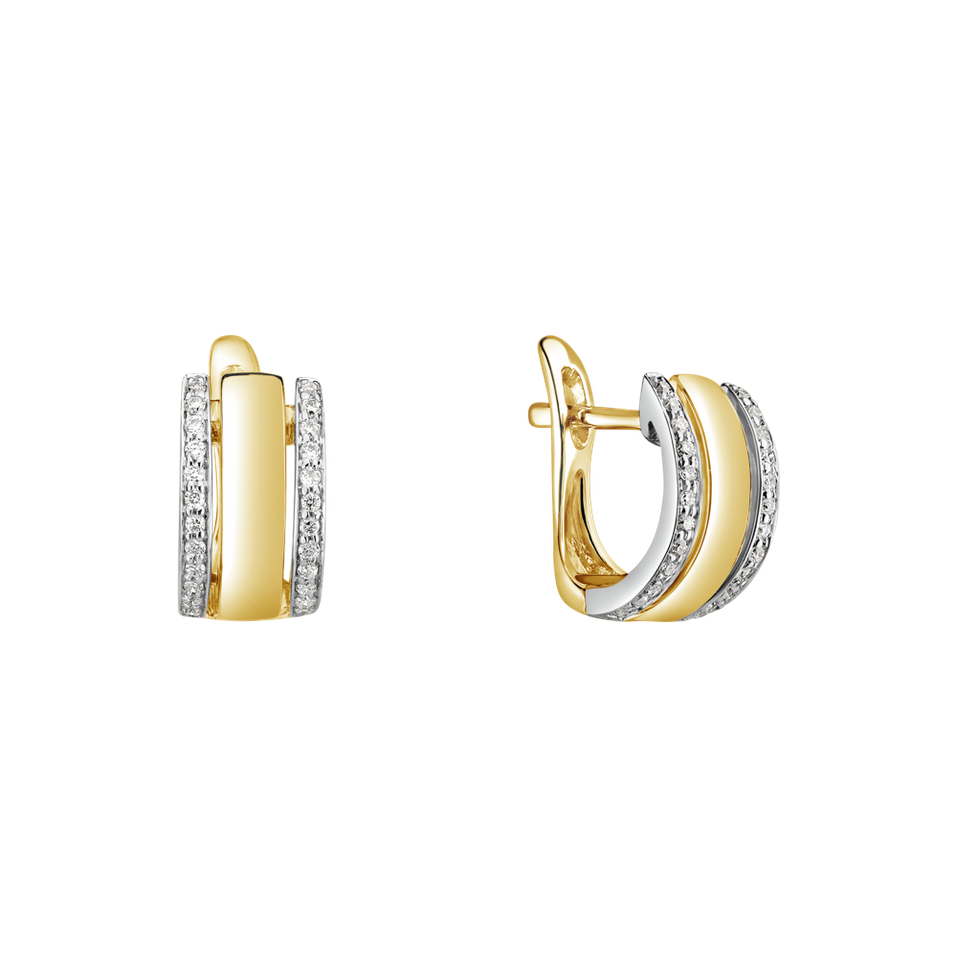 Náušnice s diamantmi Amazing Symetry