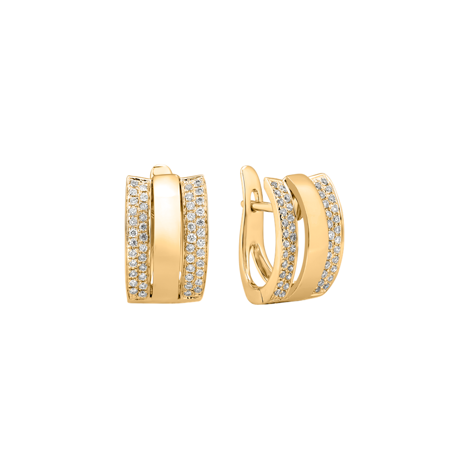 Náušnice s diamantmi Dream Symetry