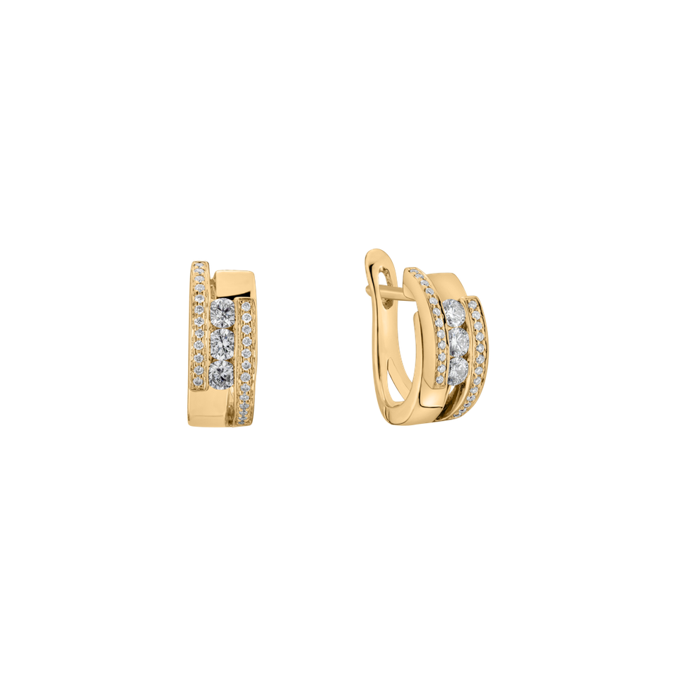 Náušnice s diamantmi Galaxy Secret