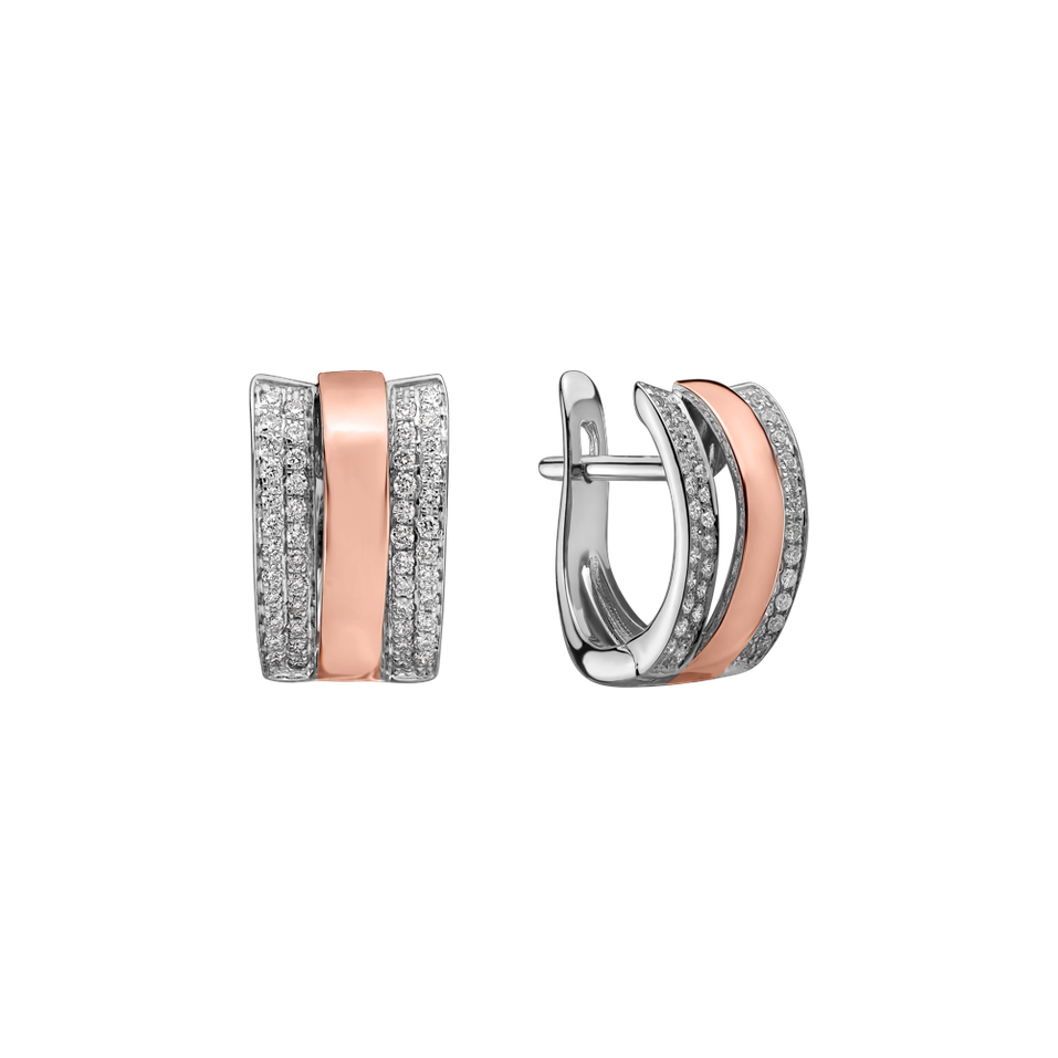 Náušnice s diamantmi Dream Symetry