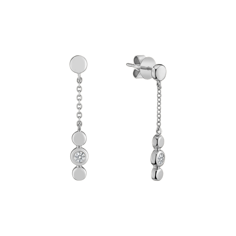 Náušnice s diamantom Miracle Waterfall