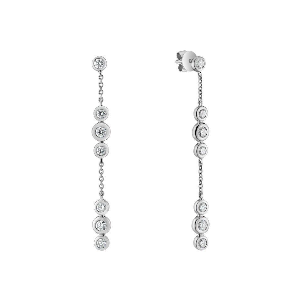 Náušnice s diamantmi Miracle Waterfall