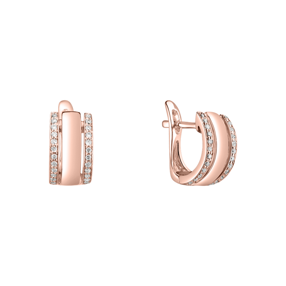 Náušnice s diamantmi Amazing Symetry